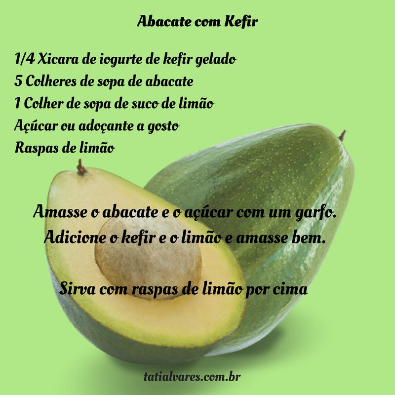 Abacate com Kefir